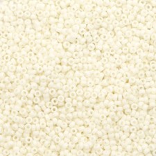 Miyuki rocailles Perlen 15/0 - Opaque matte cream beige 15-2021
